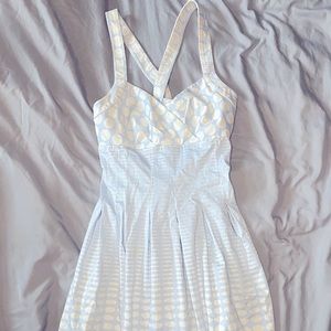 Blue Polka Dot Dress🤍💙